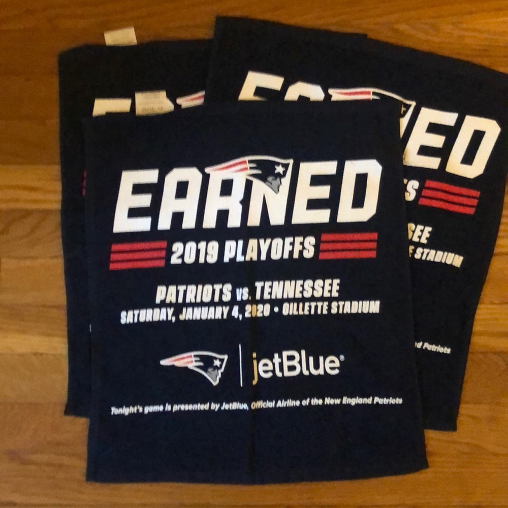3, 2019 Playoff Patriots vs Tennessee rally towels